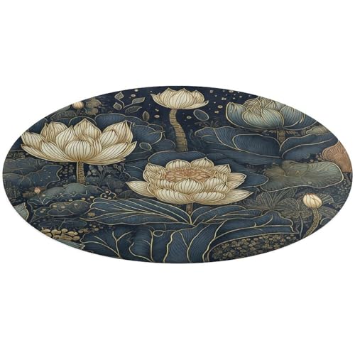 Alfombra pequeña lavable para salón, dormitorio y cocina con flores 2