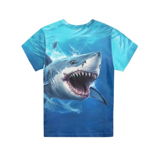 Image of Xhuibop Kids T Shirts for Boys Size 3-16 Girls Short Sleeve Sportswear Active Tops