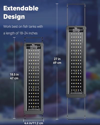 Pawfly PAWFLY-2531 18 W Saltwater Aquarium Light For 18 Inch To 24 Inch Fish Tanks Dimmable Led Reef Light thumb #6