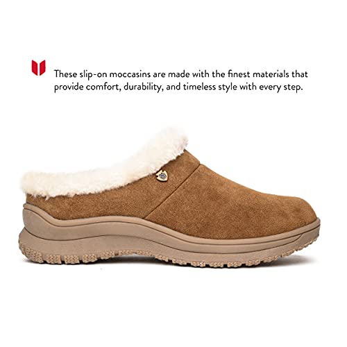 Minnetonka Women's Emerson Suede Clogs in Dusty Brown #TOP13