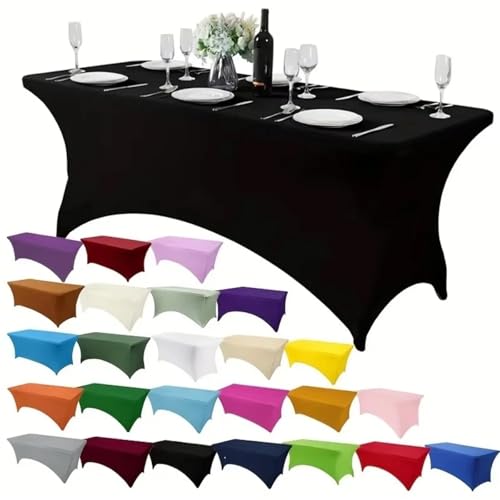 Nappe de table extensible lavable pour ajuster une housse élégante sur une table de buffet 4FT - 7