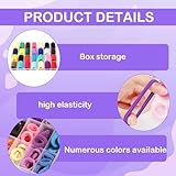 280 Stück Haargummis Mädchen, 28 Farben Klein Haargummi, Mini Nahtlose Haarbänder, Haarband Baby Mehrfarbig Soft Zopfgummi Klein für Mädchen Kinder Kleinkinder Baby