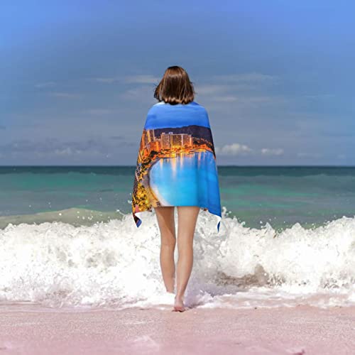 Serviette de bain hawaïenne en microfibre premium pour hôtel