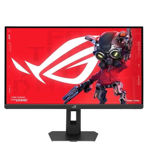 ASUS ROG Strix 5K XG27JCG, Monitor Gaming Monitor da 27' 5K IPS (5120x2880), 180Hz (OC), 0,3ms (min.), ELMB e Compatibile con G-SYNC, Porta USB Type-C (15W PD), DisplayWidget Center, Nero