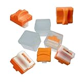 6-Pack Paper Cutter Replacement Blades with Automatic Security Safeguard Design for A4/A5 Paper Trimmers (Orange)