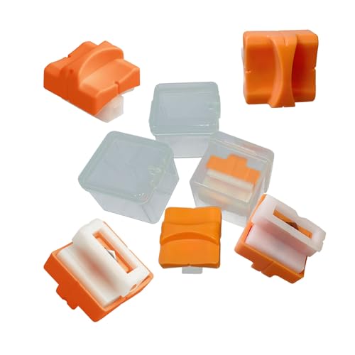 6-Pack Paper Cutter Replacement Blades with Automatic Security Safeguard Design for A4/A5 Paper Trimmers (Orange)