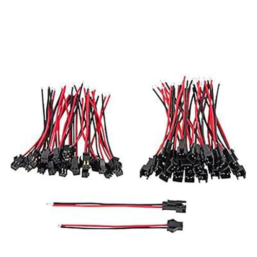 LVYXON 20 Pairs Voor JST SM 2-pins Vrouwelijke Mannelijke Naar Vrouwelijke Draad Connector Adapter LED Licht Met Kabel Elektrische Apparatuur Levert