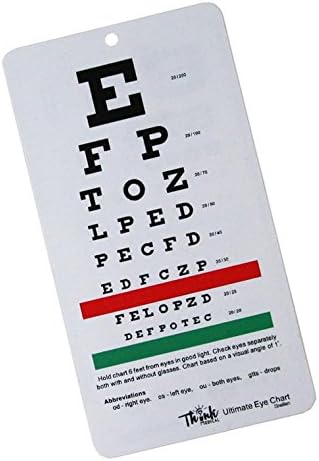 Ultimate Pocket Eye Chart Rosenbaum/Snellen