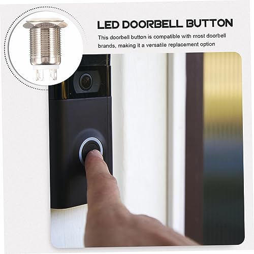 OSALADI 2 Unidades Botão De Montagem Em Painel Botão De Campainha Botão Da Campainha Da Porta Acessó