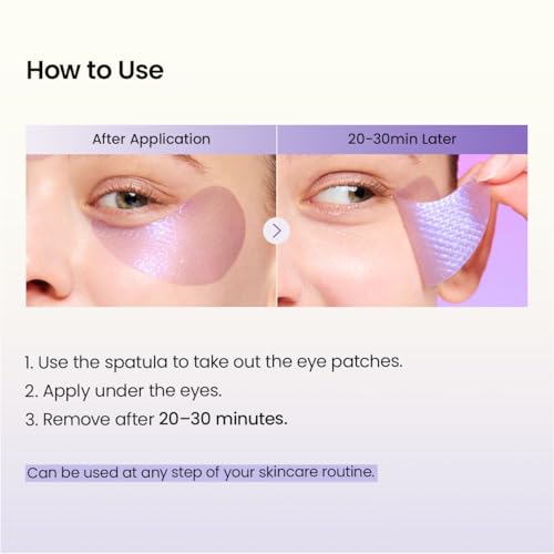 Image of BIODANCE Caviar PDRN Eye Patches, Nourishing Under Eye Patches for Dark Circles, Depuffing Eye Mask for Puffy & Tired Eyes, Travel Essentials & Self Care Gifts for Women, Korean Skin Care (60 Count)