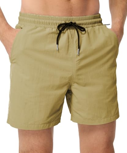 JMIERR Mens Swim Trunks with Mesh Lining Beach Swimming Shorts for Men Lightweight Swimwear Summer Sports Short