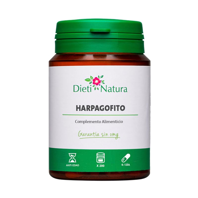 Dieti Natura Harpagofito 200 Cápsulas Blandas - Harpagofito Cápsulas 'garra del diablo' o Harpago para la Sensibilidad Articular - Ayuda a la movilidad y la Flexibilidad - Fabricado en Francia