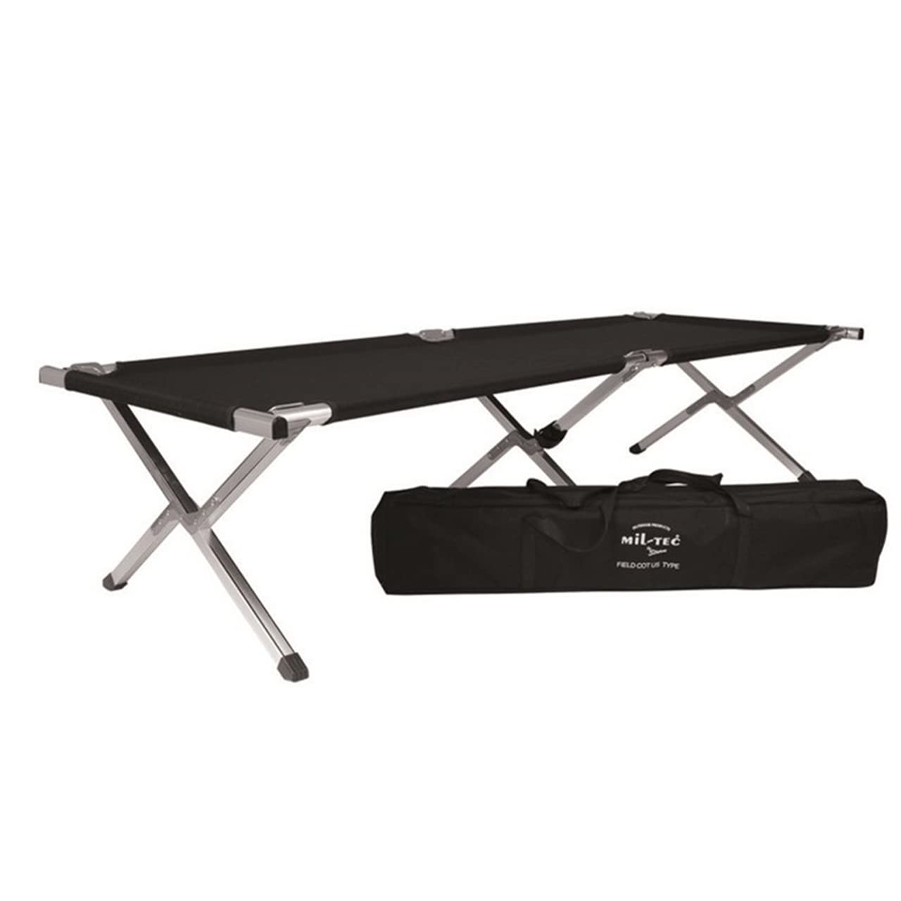 Mil-Tec Black US Camp bed