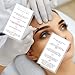Brow Tint & Wax Aftercare Instruction Cards | Physical Printed 2 x 3.5” inches Business Card Size | White Card Pink Icon Design