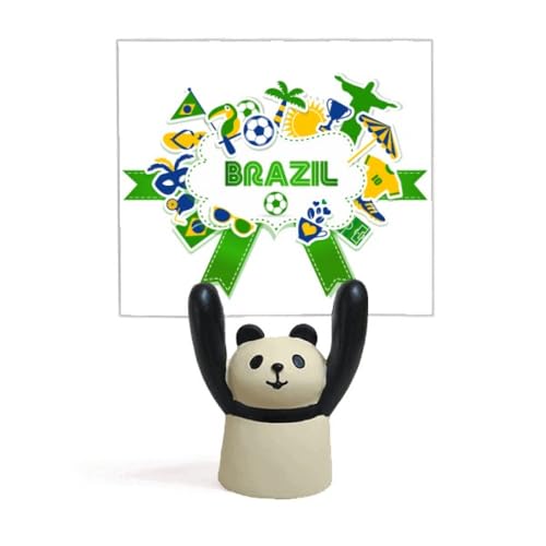 Support de mémo football Brésil panda en résine haute qualité pour collection