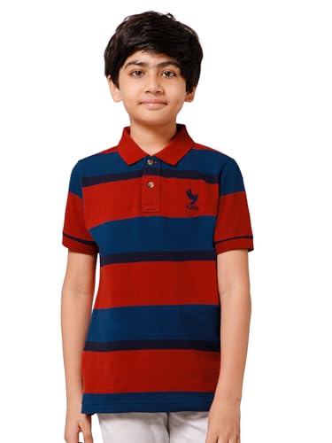 Image of Alan Jones Clothing Boy's Cotton Regular Fit Polo T-Shirt