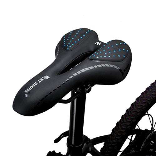 Selim De Bicicleta Respirável Confortável Com Almofada Vazada + Gel De Poliuretano Zatla Shop