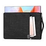 15.6/16.1-inch Portable Monitor Case with Acessories Storage, Sleeve for Most 15.6/16.1" Portable Monitors, Water-resistant Monitor Cover with Pocket, (Black)