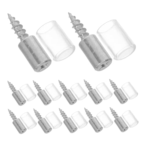 Abaodam 100個自攻式棚支えピン ニッケルメッキ仕上げプラスチックスリーブ付 棚 キャビネット用多用途家具棚支柱ピン 取付簡単耐久性抜群