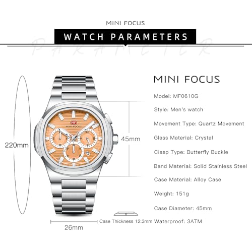 Montre calendrier MINI FOCUS grand cadran pour ne plus manquer aucun rendez-vous - 6
