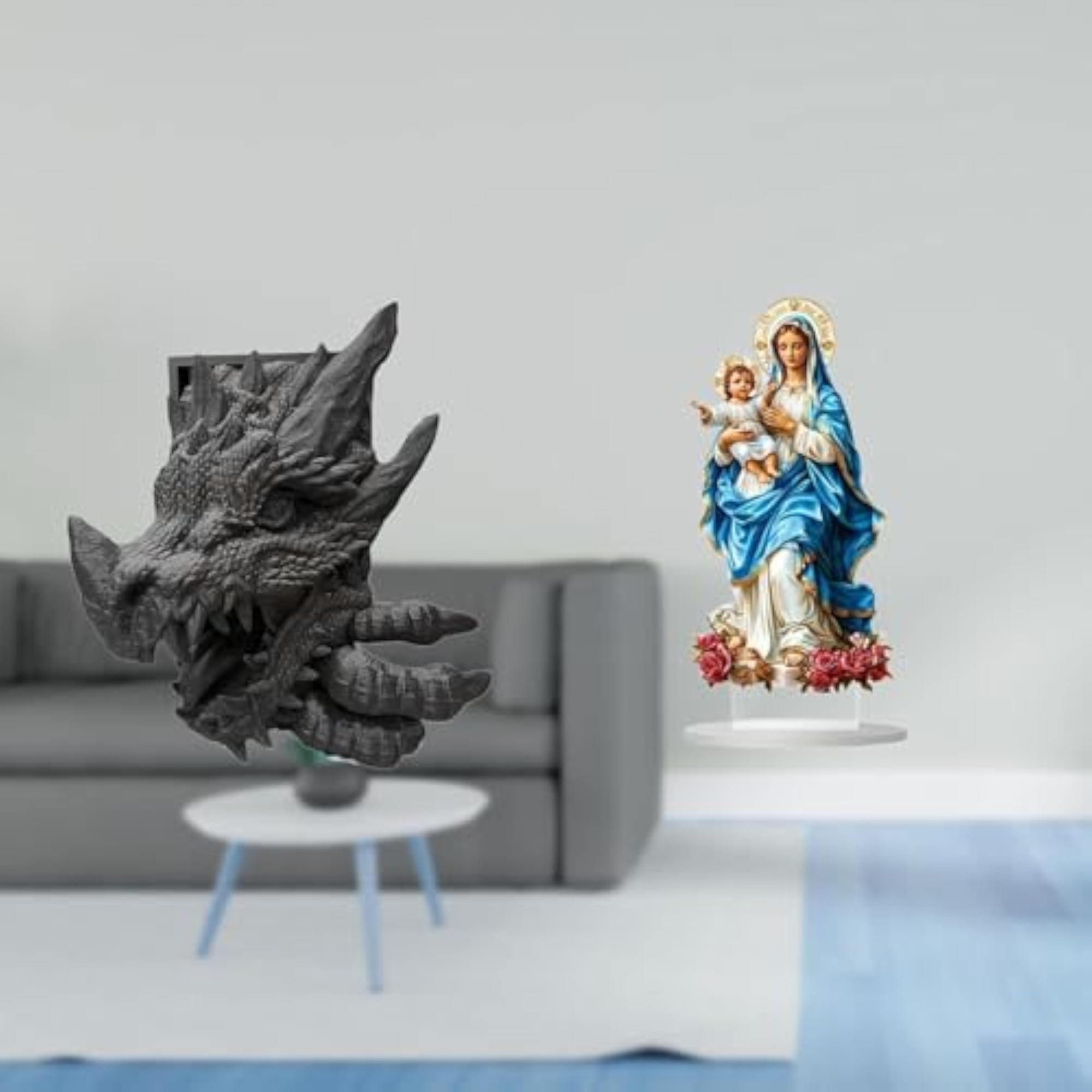 Acrylic Bookend Tabletop Ornament, Unique Decorative Book Holder
