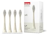 Odonta PowerPlus - Testine extra per spazzolino, confezione da 4, setole a base vegetale
