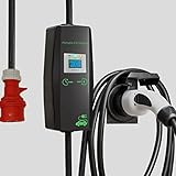 🍀Der Strom des Ladegeräts kann eingestellt werden: 8A/10A/12A/14A/16A. 1-9 Stunden Amps Zeitplan Einstellung, die Ladegeräteinstellung beginnt später zu arbeiten, wenn Sie den Wert zu Beginn auf „1“ setzen, bedeutet dies, dass Ihr Ladegerät in eine Stunde.
