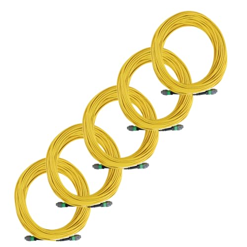 TRUE CABLE MTP/MPO OS2 SM 12-Fiber Patch Cable Type A, OFNP, 75m, 5pk