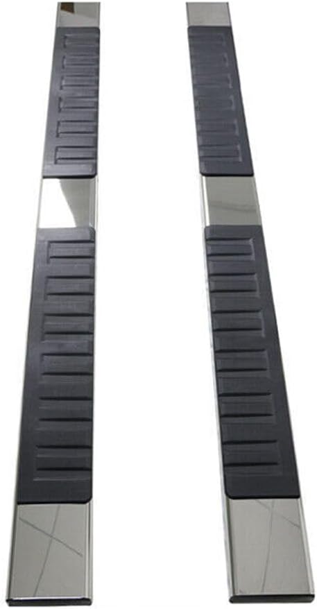 Crew Cab 5" Side Step Nerf Bar 2pc Left Right Brackets Screws Stainless Steel 2500HD