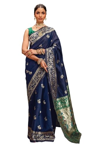 Image of SIRIL Women's Paithani jacquard Silk Saree |Chandrakor Paithani jacquard Saree With Unstitched Blouse Piece