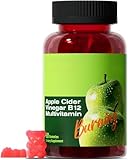 Zuckerfreie Apfelessig-Gummis für Energie und Stoffwechsel, glutenfrei, Multivitamin-Unterstützung