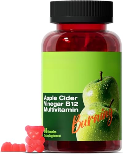 Sugar-Free Apple Cider Vinegar Gummies Energy & Metabolism,Gluten-Free, Multivitamin Support