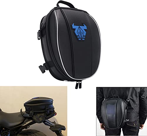 Mochila impermeable de microfibra para equipaje en motocicleta, bolsa para asiento, multifuncional, para motocicleta, bicicleta, bolsa para almacenamiento deportivo