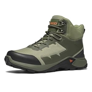 NINGO Men’s Hiking Boots, Waterproof All-Terrain Hiking Shoes, Breathable Lightweight Outdoor Ankle Boots for Trekking, Backpacking, Walking, Mountaineering