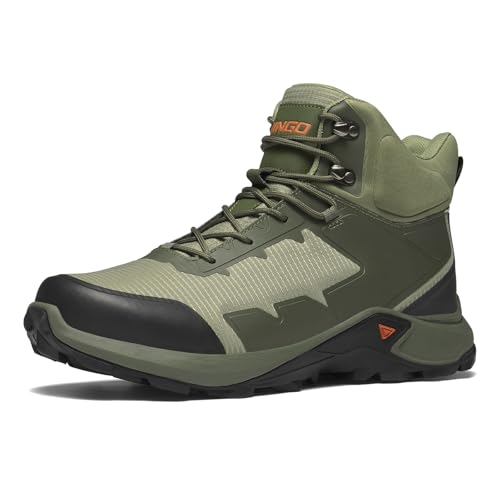 NINGO Men's Waterproof Hiking Boots, All-Terrain Hiking Shoes for Men by NINGO - Used condition - US$46.06