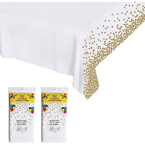 Soulnioi Gold Polka Dot Table Cloths Cover