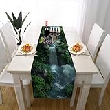 CONÇU POUR DURER, FINI LES PLIS : Oubliez les chemins de table qui s'effilochent. Les bords entièrement cousus garantissent une longévité exceptionnelle lavage après lavage, faisant de cet article un investissement réutilisable pour toutes vos occasions. Livré plié, un simple coup de fer à repasser à basse température suffit pour lui redonner un aspect parfaitement lisse