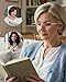 LUFF Rimless Reading Glasses for Women Blue Light Blocking Lightweight Metal Classic Computer Readers Anti Eyestrain