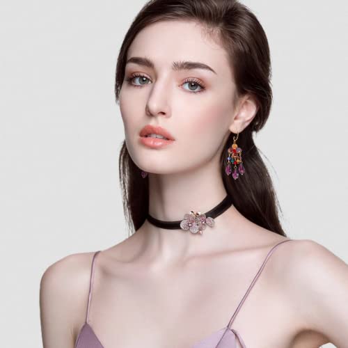 Xforlong Vintage Elegant Dangle Earrings For Women/Multicolor Teardrop Beads Drop Earrings For Women/Girls,Wedding,Birthday Party,Anniversary #TOP3