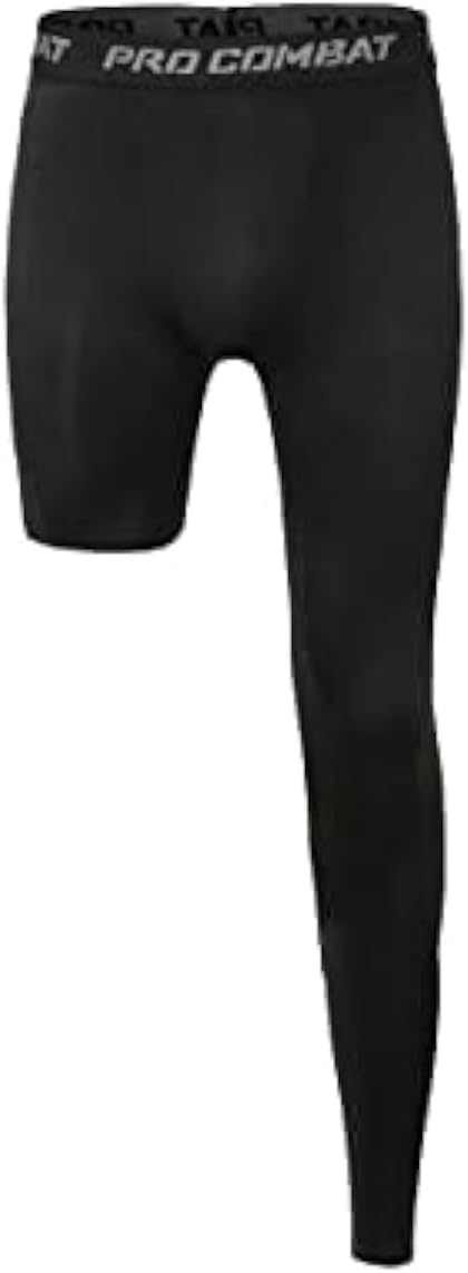 One Leg Compression Tights Long Pants Basketball Sports Base Layer Underwear Active Tight