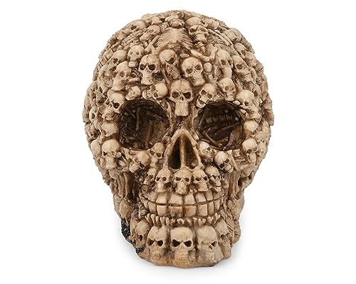Calavera de resina de 5.5 pulgadas DS. DISTINCTIVE STYLE para decoración gótica de Halloween 2