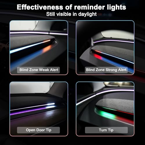 Smart BSD Ambient Lighting para Tesla Model 3 y Y 2021-2024 miniatura 4