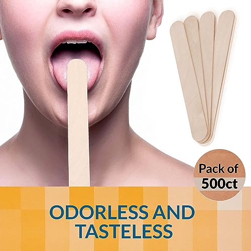 perfect stix tongue depressors non-sterile 634 500 ct senior pack of 500ct brown