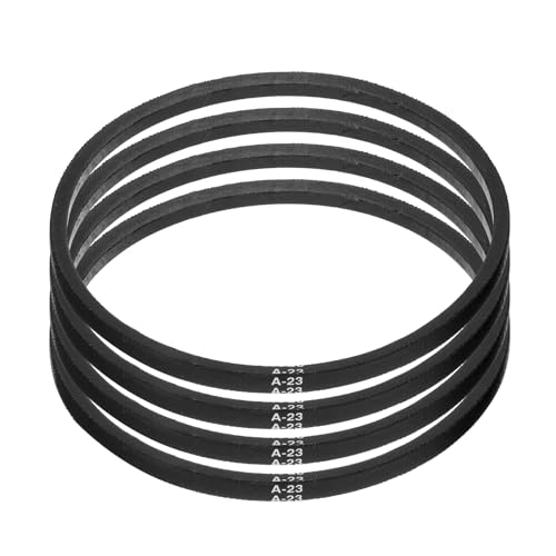Image of uxcell 4pcs A23 or 4L250 Classic Wrapped Rubber V-Belt, 23.3 inch(585mm) Inside Circumference, A Profile V Belt
