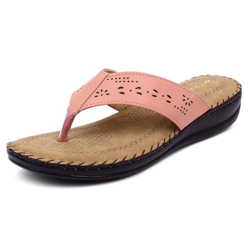 Image of TRASE Slippers for Women Stylish Flat | Comfortable Orthopedic Soft Chappals | Lightweight Ortho Footwear for Ladies
