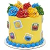 Sesame Street Rings, 24 Cupcake Toppers Featuring Elmo, Big Bird, Cookie Monster, Grover, Bright Colorful Cupcake Decorations, Food Safe - 24 Pack