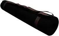 Tapete de Yoga em EVA com Alça de Transporte 170x60 cm Preto Ideal para Exercícios e Meditação