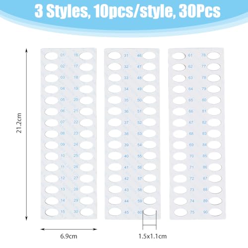 SUPERFINDINGS 30Pcs 30 Positions Embroidery Thread Paper Organizer Cross Stitch Thread Holder Storage Tool Thread Organiser Cards - Image 2