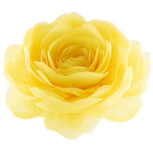 Image of JWH 3D Flower Throw Pillow Covers with Insert, 14 Inch, Bright Yellow