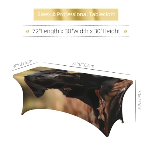 Nappe de table rectangulaire élasthanne 1m80 lavable sans repassage - 7